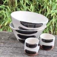 Saladiers et tasses ristretto ZEBRA