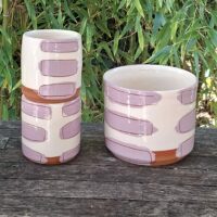 Gobelets et pot ZEBRA